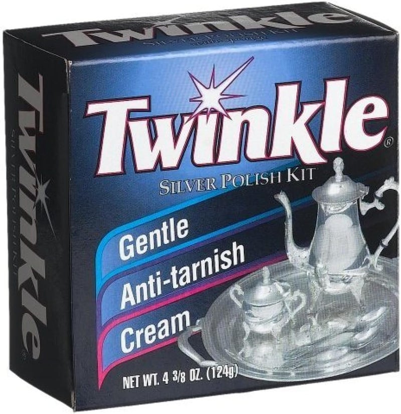 Twinkle Silver Polish Kit - Gentle Anti-Tarnish Cream, 4.38 oz (Pack of 6)