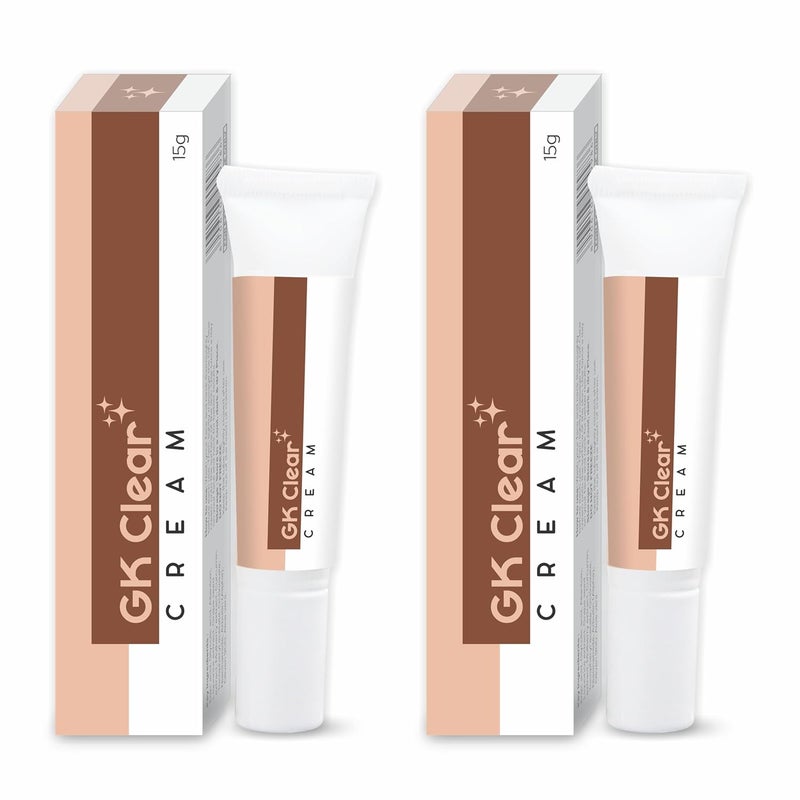 Salvia GK Clear Skin Lightening Cream With Kojic Acid Glycolic Acid Allantoin Vitamin E All Skin Types For Hyperpigmentation Dark Spot and Protects UV Sun Damage15gPack of 2 - Image 1