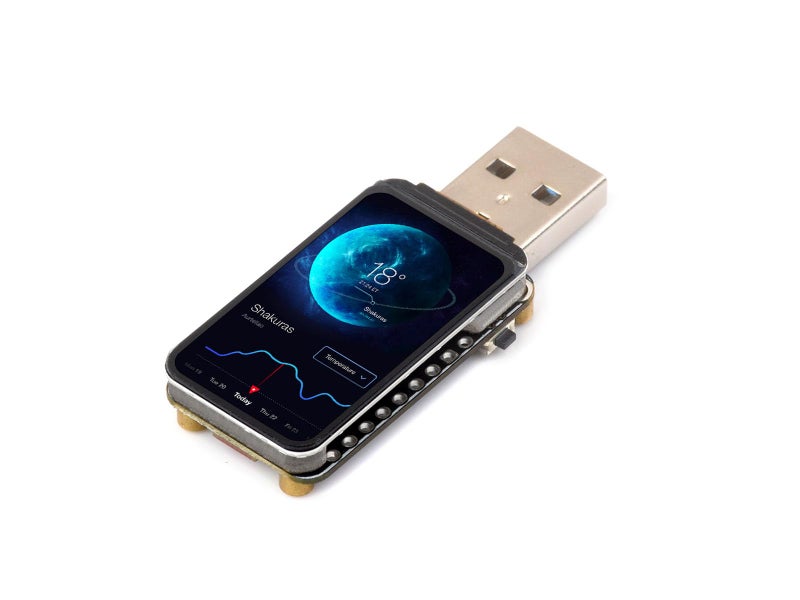 Waveshare لوحة تطوير ESP32-S3 مع شاشة LCD بحجم 1.47 بوصة 172×320 عرض 262K لون، تدعم WiFi بتردد 2.4GHz وBluetooth 5، مع معالج ثنائي النواة يصل تردده إلى 240MHz، مع LED RGB مدمج - Image 1