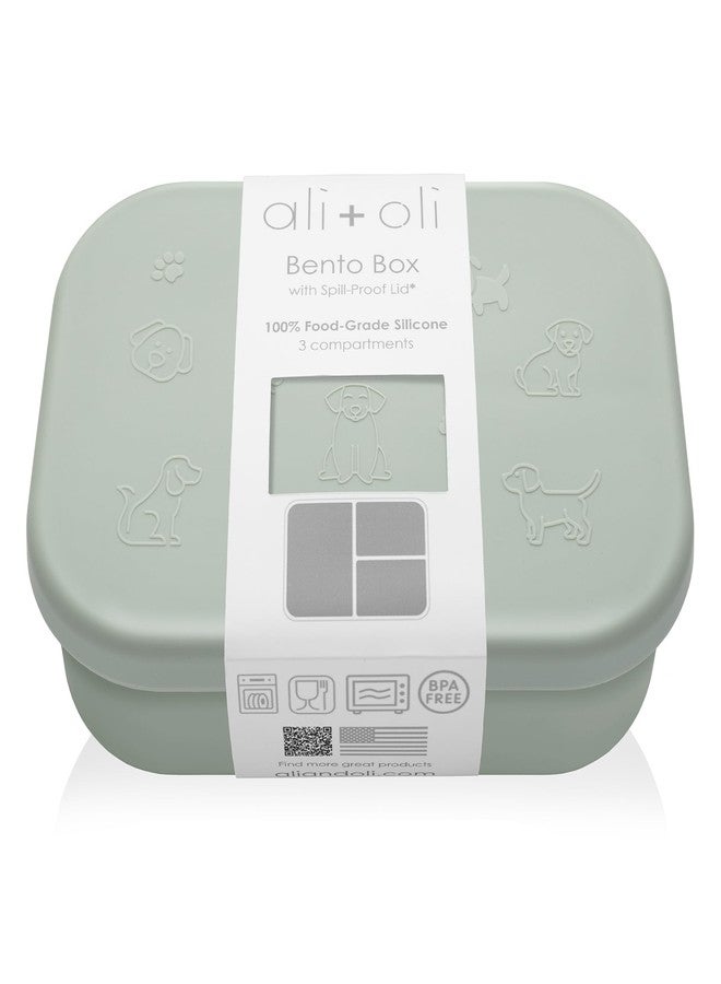 Ali+Oli Silicone Bento Box (Puppy) Lunch Box for Kids, Toddlers, Preschoolers & Adults | BPA-Free and Spill-Proof | Ideal for School, and On-the-Go Meals| Perfect for Lunch, Snacks, and Meals - Image 1
