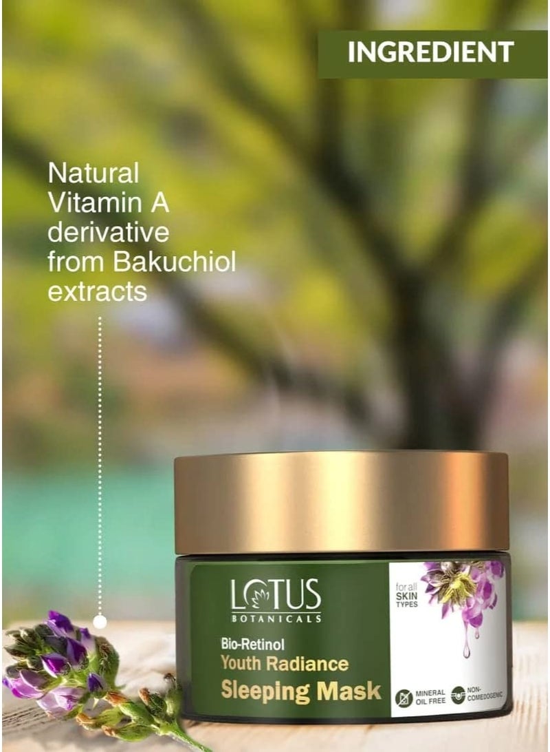 لوتس بوتنيكال كريم "لوتس بوتانيكالز" فائق الغنى (Ultra Crème) وقناع النوم (كريم ليلي) من مجموعة "بيو-ريتينول يوث ريديانس" (Bio-Retinol Youth Radiance) لمكافحة الشيخوخة | يقلل الخطوط الدقيقة ويحاربها ويغذي البشرة - عبوة 50 جم لكل منهما - Image 3
