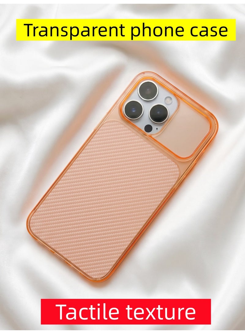 Transparent iPhone 16 Pro Max Case with Tactile Textured Grip - Image 1