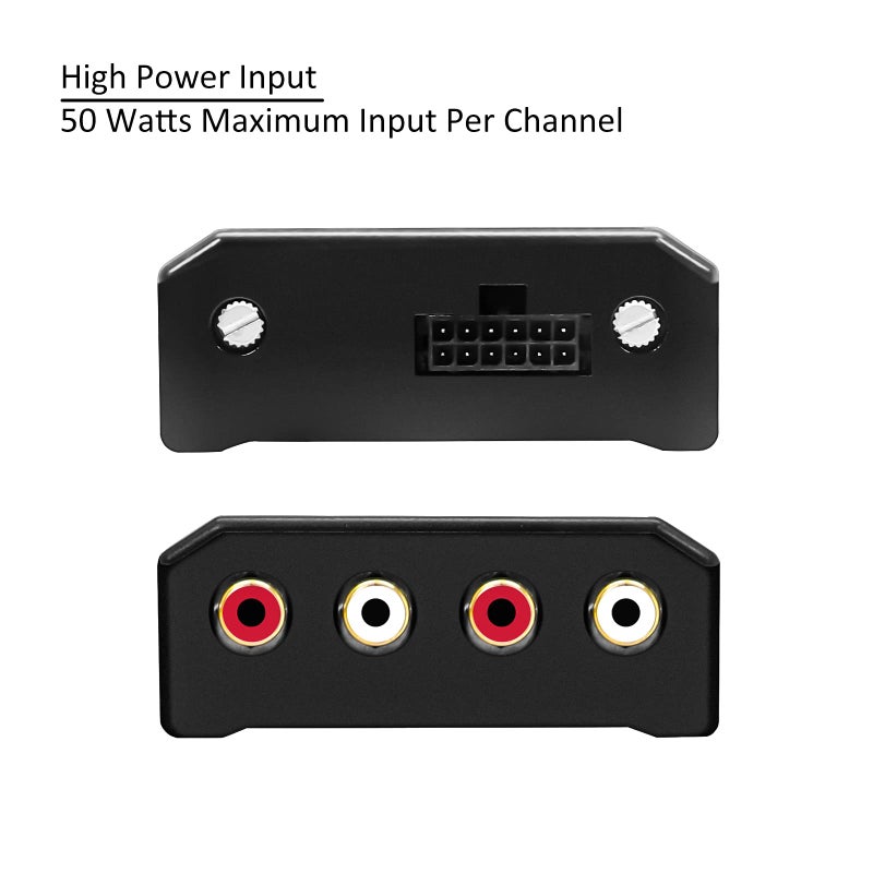 Recoil LOC4 Four Channel Speaker Cable to RCA Adjustable Line Output Converter with Remote Turn On - Image 4