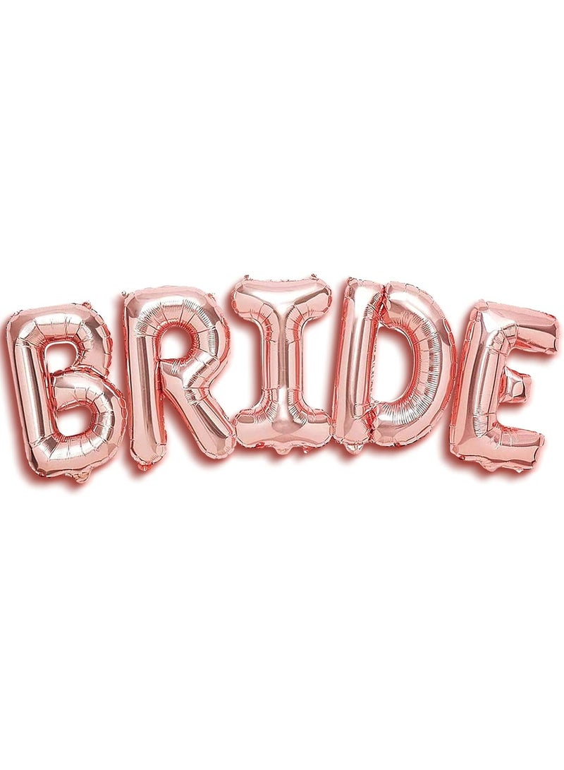KATCHON Giant 40 Inch Rose Gold Bride Balloons - Bachelorette Party Decorations | Bride To Be Decorations for Bridal Shower Decorations | Bachelorette Balloons Bride Balloon Rose Gold for Wedding, Engagement - Image 1
