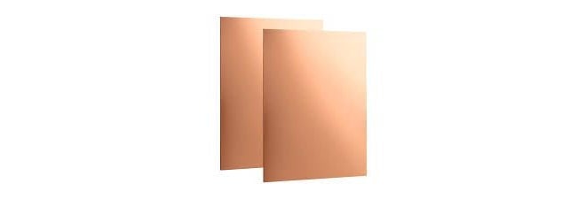 TRUEBOND Copper Sheet 100mmm x 100mm COPPER Foil Sheet,(0.006" Thick) Copper Foil Tape with Double-Sided Conductive Adhesive for Guitar,Jewelry,Crafts,Electrical Repairs,Stained Glass (pack of 1) - Image 1