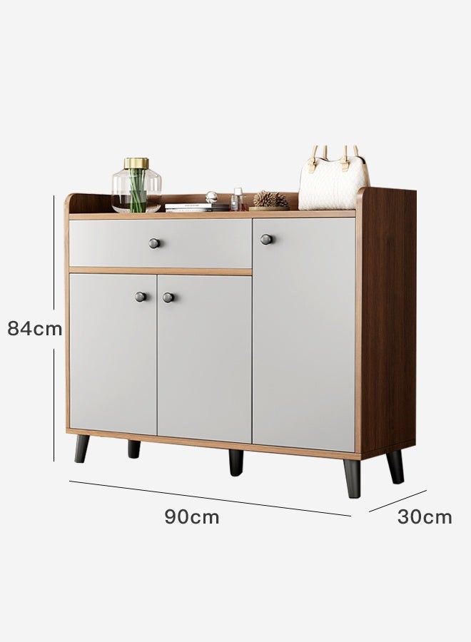 Sharpdo Shoe Cabinet Storage Shoe Rack Simple Storage Cabinet 90x30x84 cm Wood - Image 4