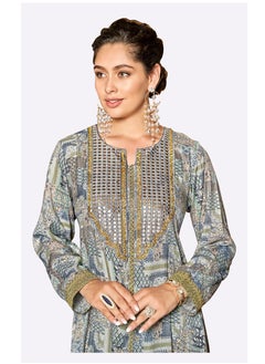SARA Sara Floral Collage Print Jalabiya  - Image 4