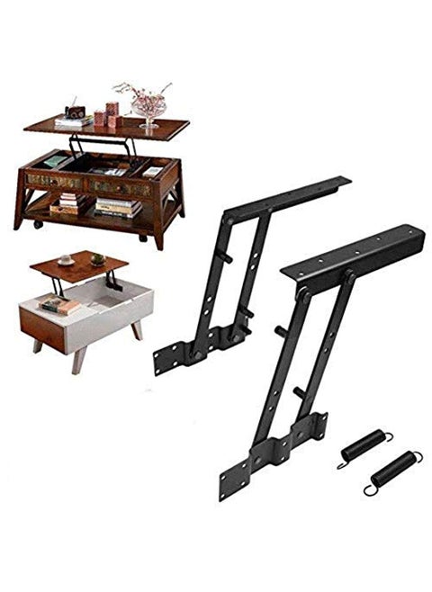 Diy Crafts CT-DIY-HI-37253 1 Pair Lift Up Top Coffee Table Lifting Frame Mechanism Spring Hinge for Works, # 2, Quality Steel (Multicolor)