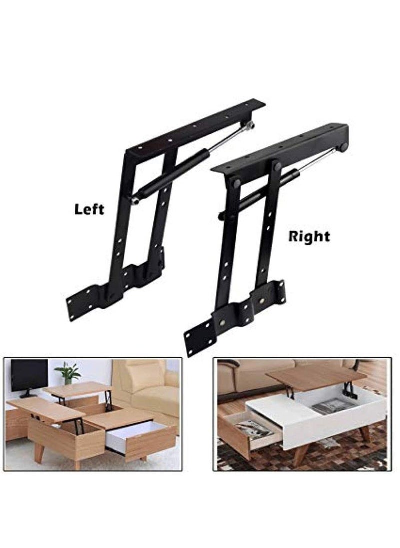 DIY Crafts - Diy Crafts CT-DIY-HI-37253 1 Pair Lift Up Top Coffee Table Lifting Frame Mechanism Spring Hinge for Works, # 2, Quality Steel (Multicolor) - Image 1