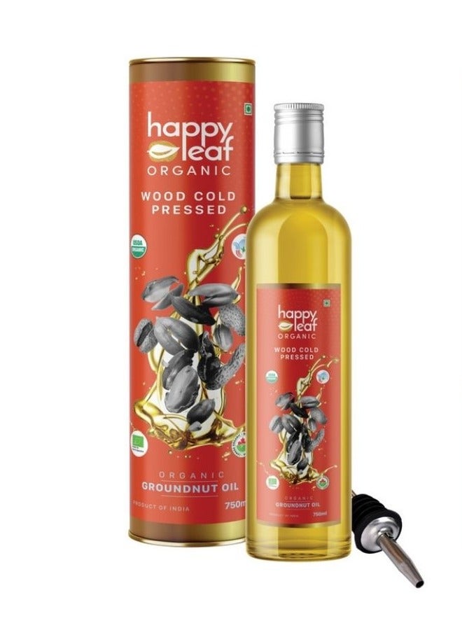 happy leaf organic Organic Groundnut Oil - Image 1