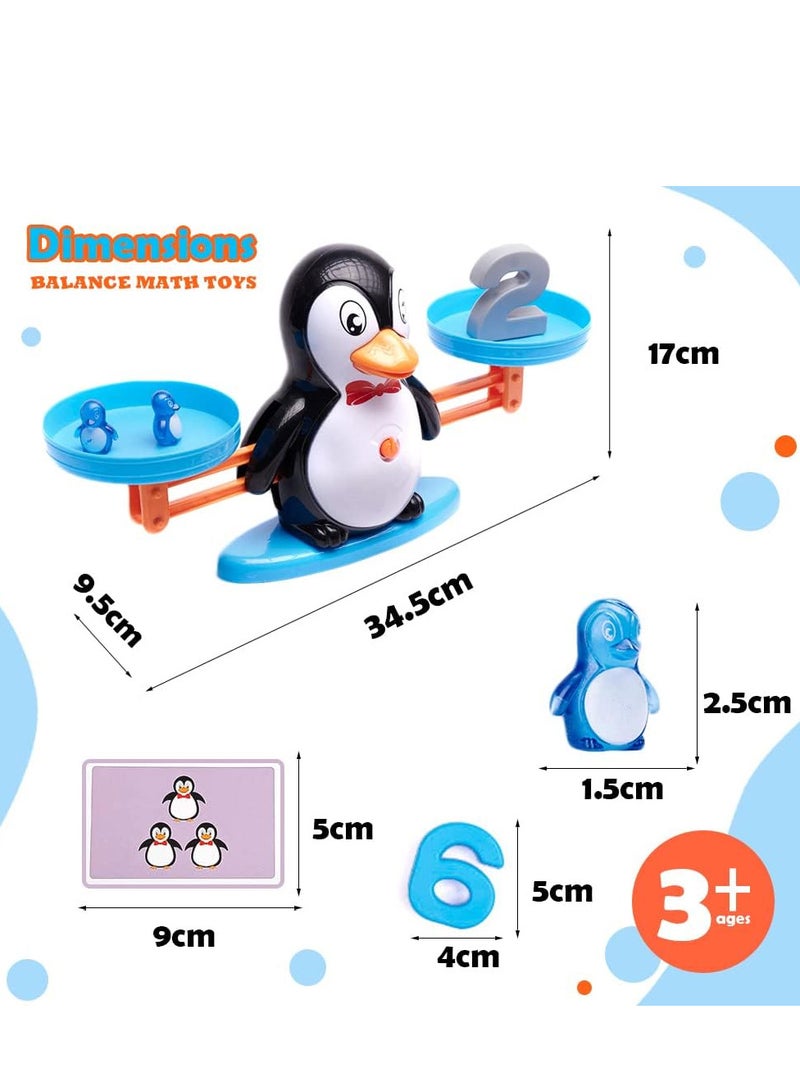 KOKOBOX Math Games Libra Game Girl Child 3 4 5 Years Educational Toy for Children Digital Addition and Subtraction Scales for Children Girls Child – Penguin  - Image 5