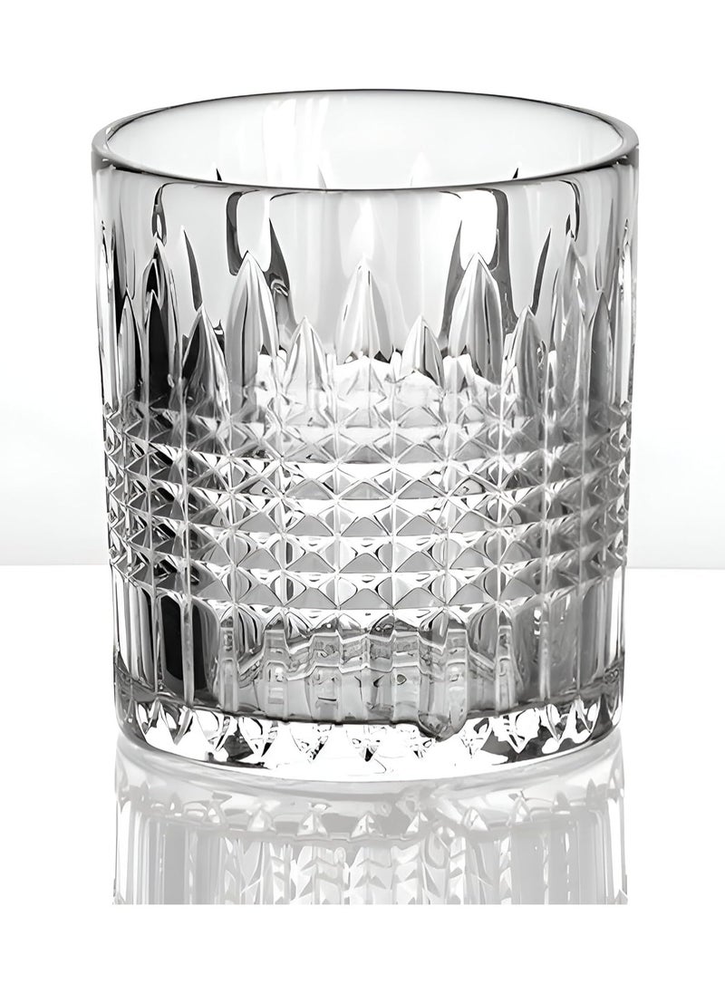 VIO Crystal Glasses Old Fashioned Glasses Drinking Glasses Water Glasses Cocktail Mocktail Spirit Glasses Pack of 6 