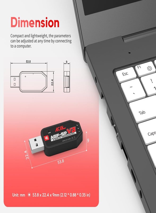 AGFRC USB Servo Programmer Card for AGFRC Servos with Programmable Marked(AGF-SPV3) - Image 3