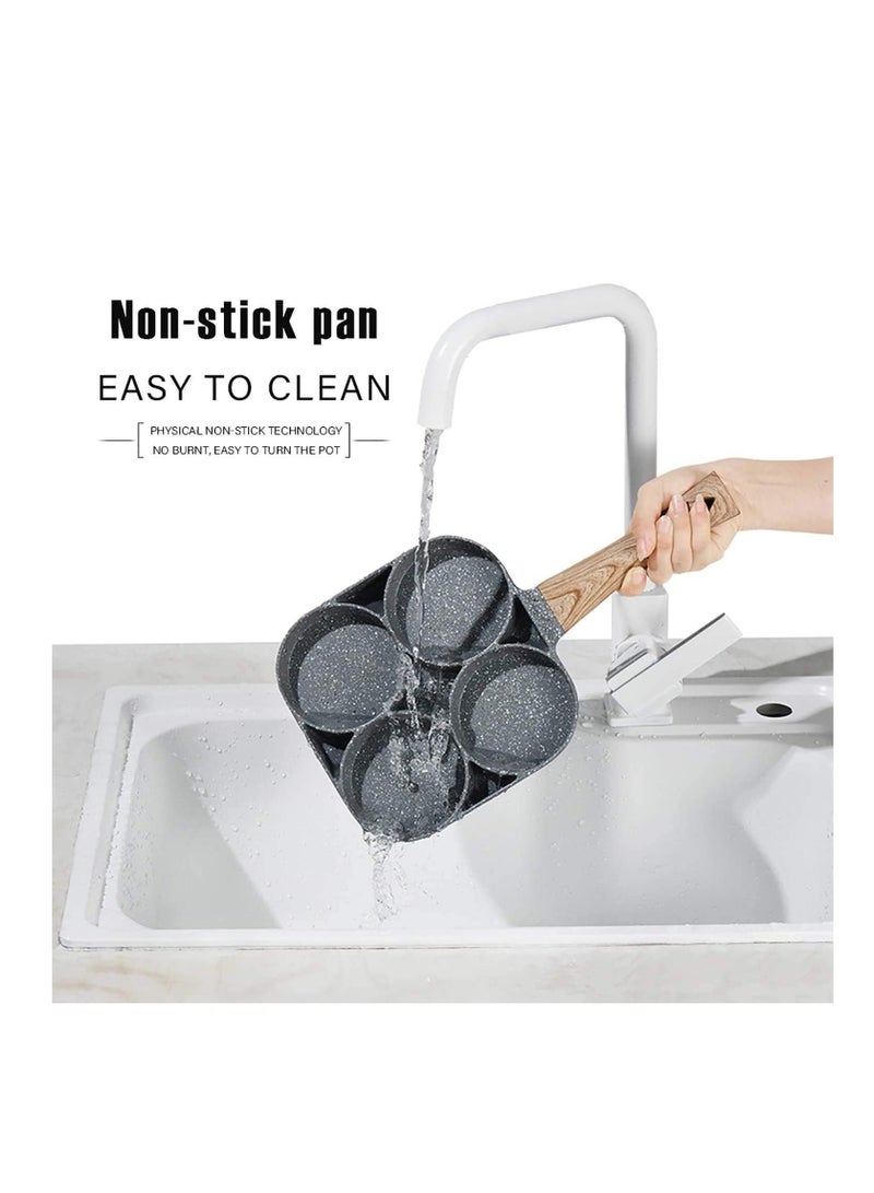 ELTRAZONE Non-Stick Frying Pan with 4 Hole Pancake Pan Fried Egg Burger Pan - Image 5