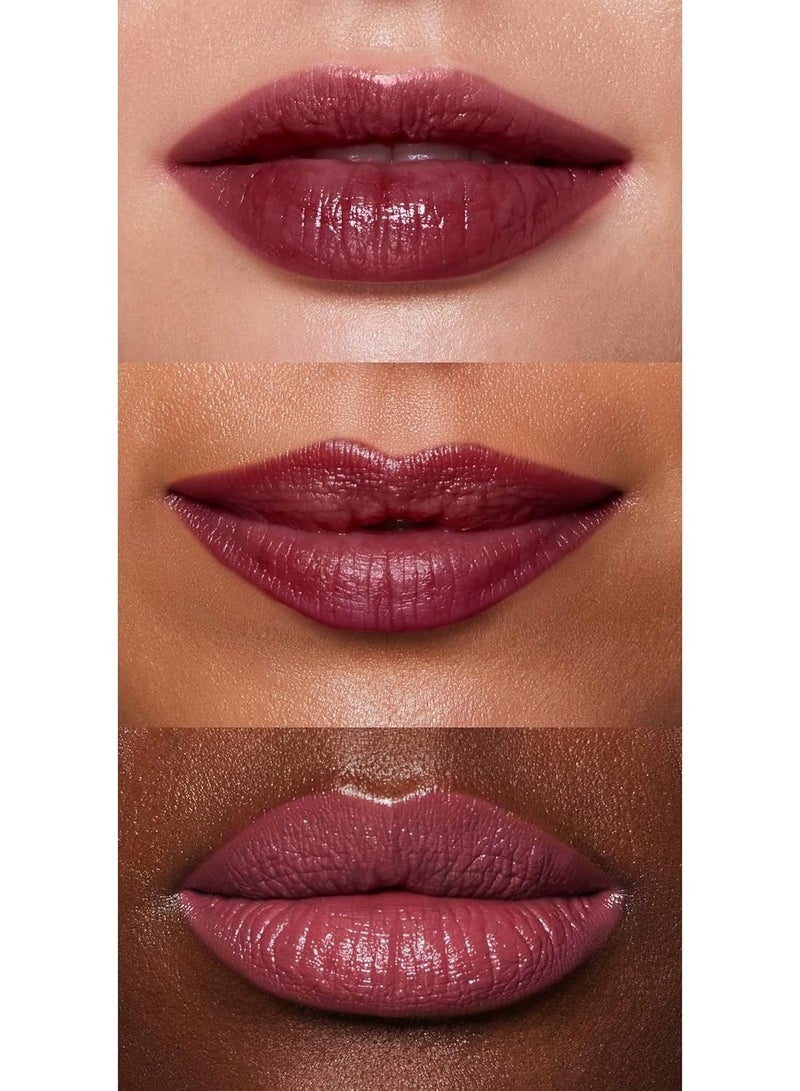 إلف أحمر شفاه ساتان من O Face، غني بالصبغة، مغذي وكريمي يدوم طويلاً، غني بالجوجوبا، نباتي وخالٍ من القسوة، Shameless - Image 3