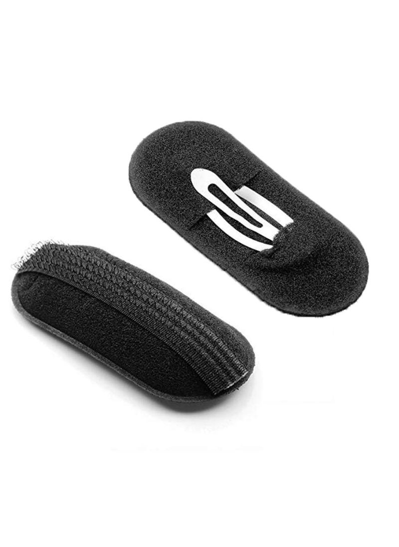 ericotry Hair Inserts, 6 Pcs Sponge Bump It Up Volume Hair Base Set - Black(3 Small and 3 Large) 