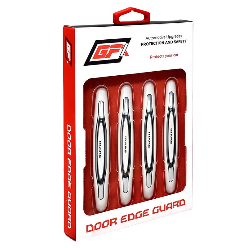 GFX Car Door Edge Protector Guard Scratch (4Pcs) (Mars-White) - Image 5