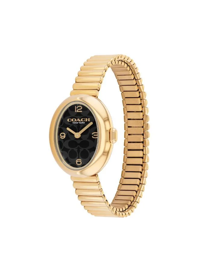 COACH  Coach Two Hand Quartz Movement Watch for Women SAMMY Collection with Gold Colored Stainless Steel Bracelet - 14504571 for Women | Best Price UAE
