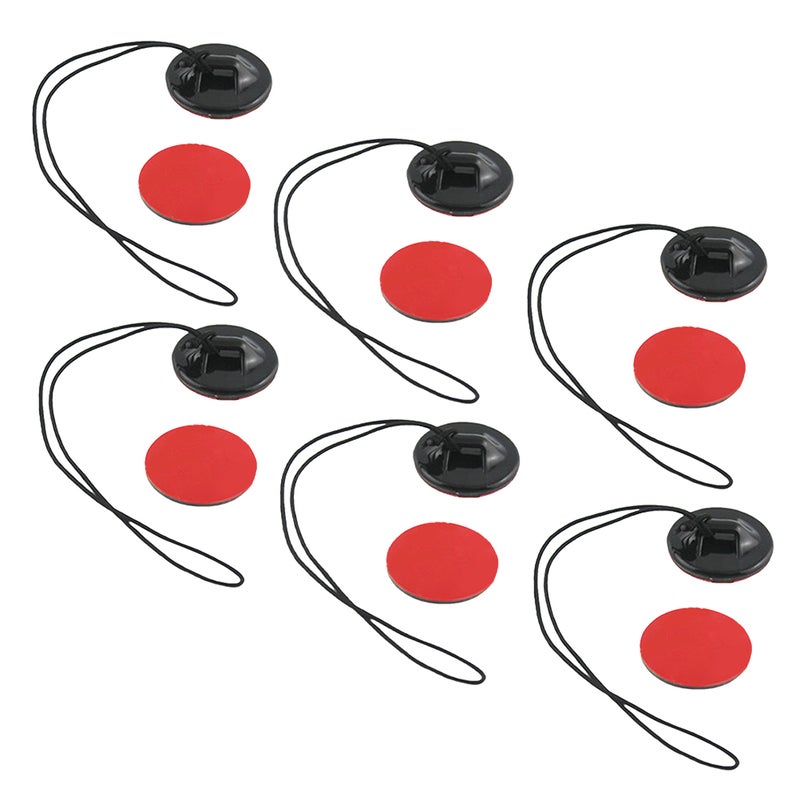 6pcs Adhesive Camera Tethers：Safety Leash Strap For Outdoor Sports Surfing And Diving Action Cameras Helmet Mount Accessories - Image 3
