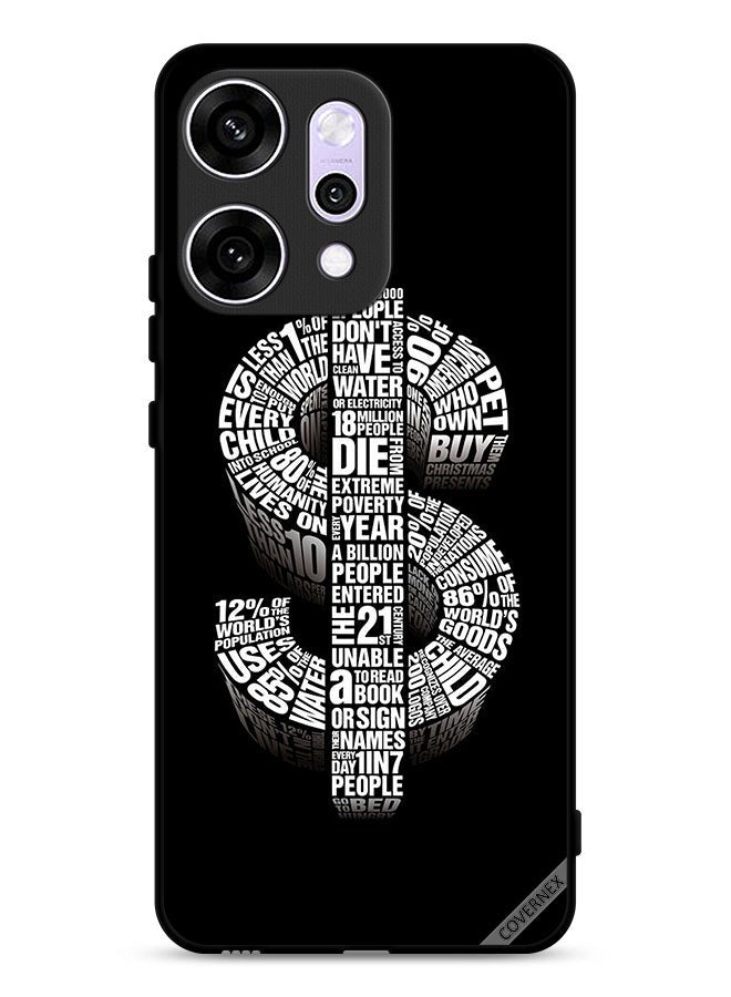 Covernex Oppo Reno14 Protective Case Cover Calligraphy Dollar - Image 1