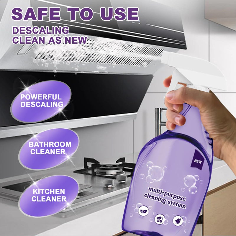 Iiglitch All-In-One Multi Purpose Cleaning System for Ovens, All-Purpose Cleaning Spray with Cleaning Tablets, Multi-Surface Cleaner for Home Instant Stain Removal (1 Bottle+18 Pcs) - Image 4