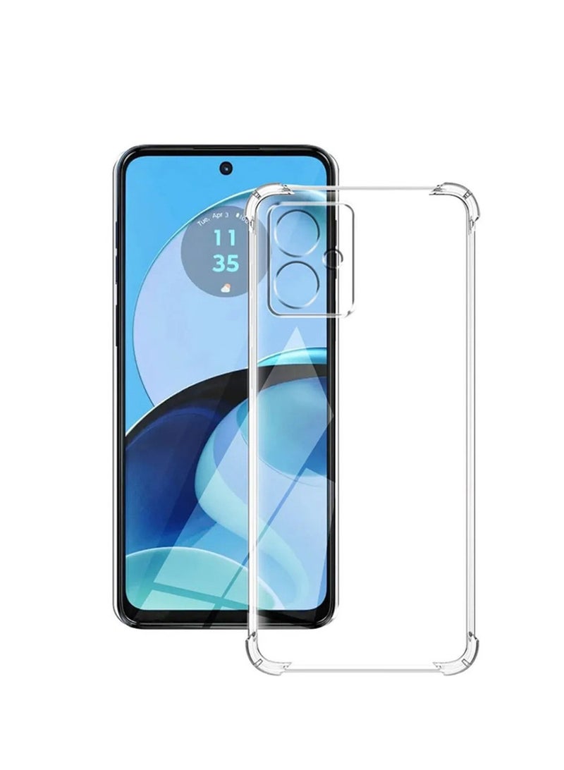 Techie Motorola Moto G54 5G TPU Bumper Corner Case with Camera Lens Protection Transparent Protective Back Cover - Image 3