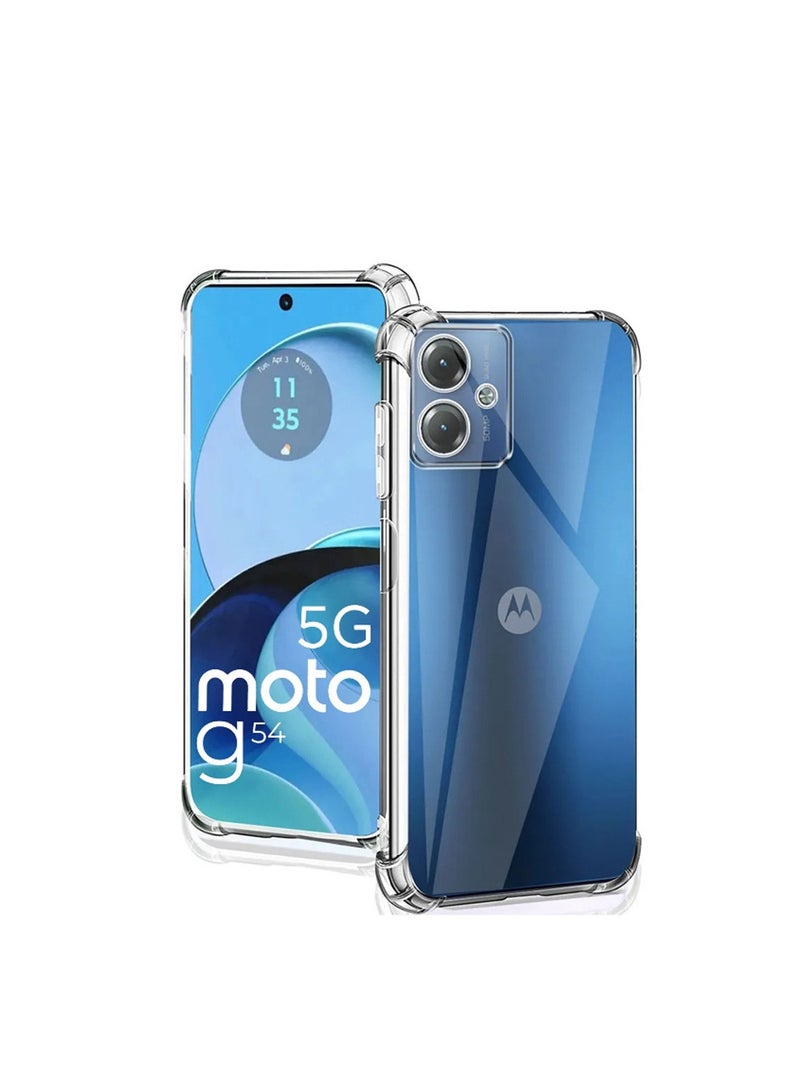 Techie Motorola Moto G54 5G TPU Bumper Corner Case with Camera Lens Protection Transparent Protective Back Cover - Image 5