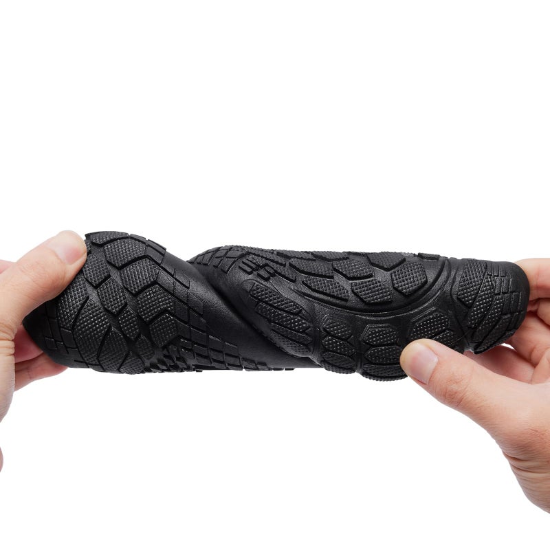 Racqua Water Shoes Lightweight Quick-Dry Swim Shoes Breathable Beach Shoes Barefoot Aqua Outdoor for Men Women Black 8 Women/7 Men - Image 2