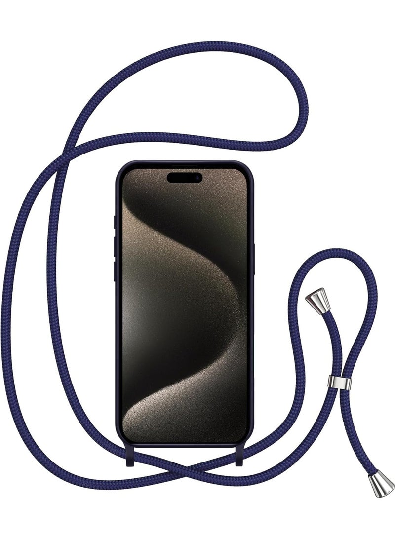 Case with Strap,Crossbody Phone Case with Adjustable Neck Shoulder Lanyard,Soft Silicone Shockproof Protective Phone Cover for iPhone 17 - Image 4