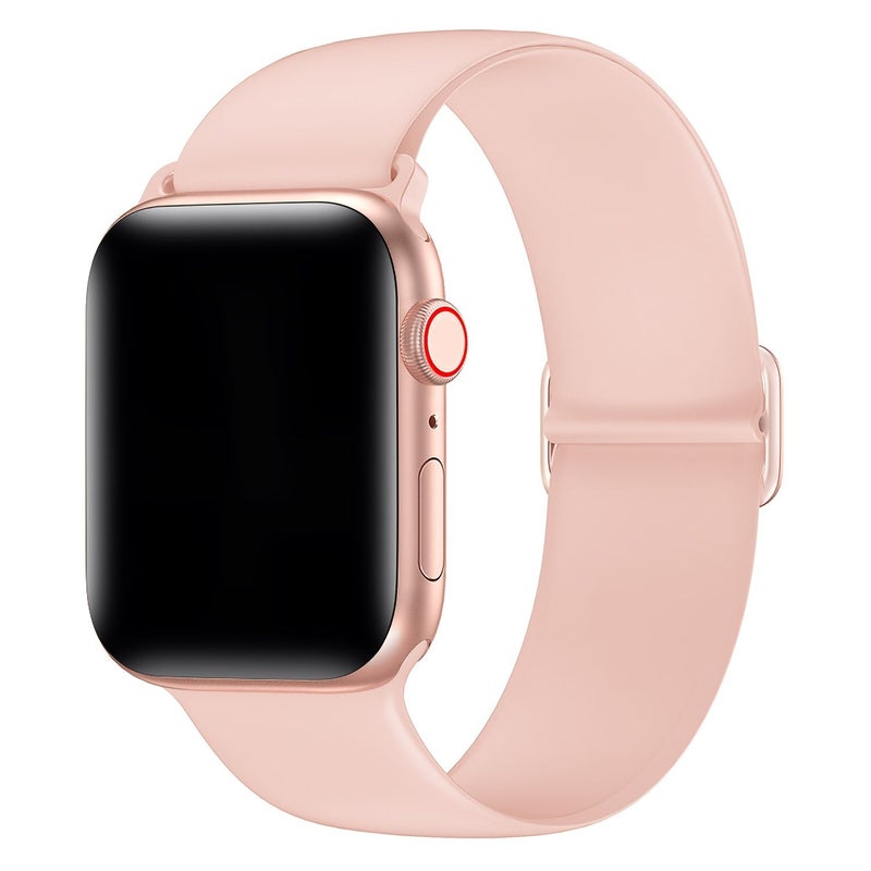 Midnight Blue Elastic Silicone Strap for Apple Watch 38 40 41 42mm - Image 1