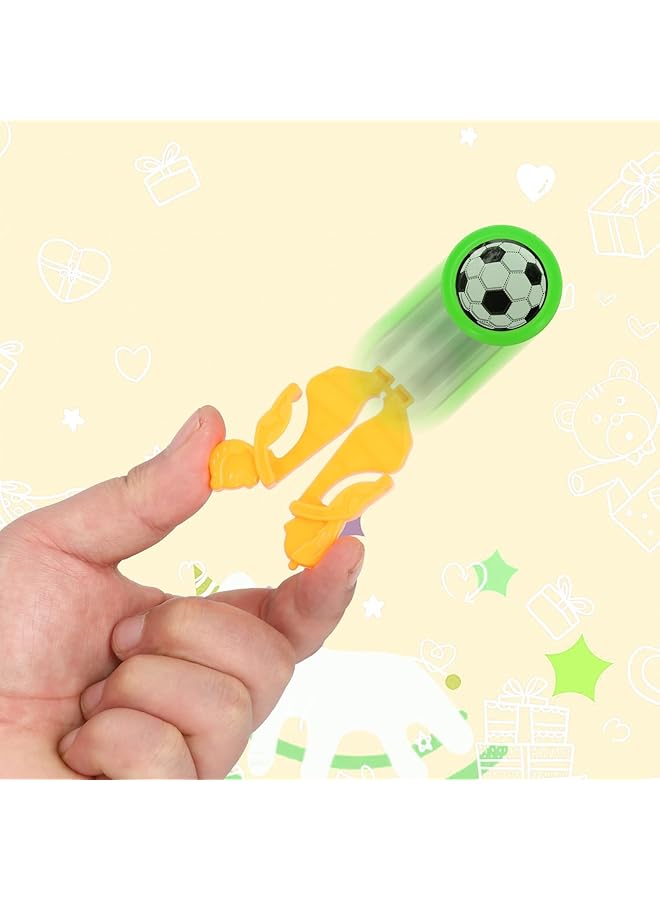 Excefore 60 Pack Football Flying Saucers Launcher Toys Party Favors Chasing Toy Gifts Toys Outside Flying Toys Suitable For Kids 3 8 Years Old - Image 3
