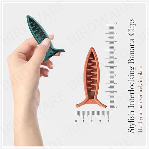 BIRDWARE medium size banana clips Multi Color Imported Rubber Acrylic Material Stone Banana Hair Clips For Women (Multi Colour) | Hair Clutchers | banana clips - Image 4