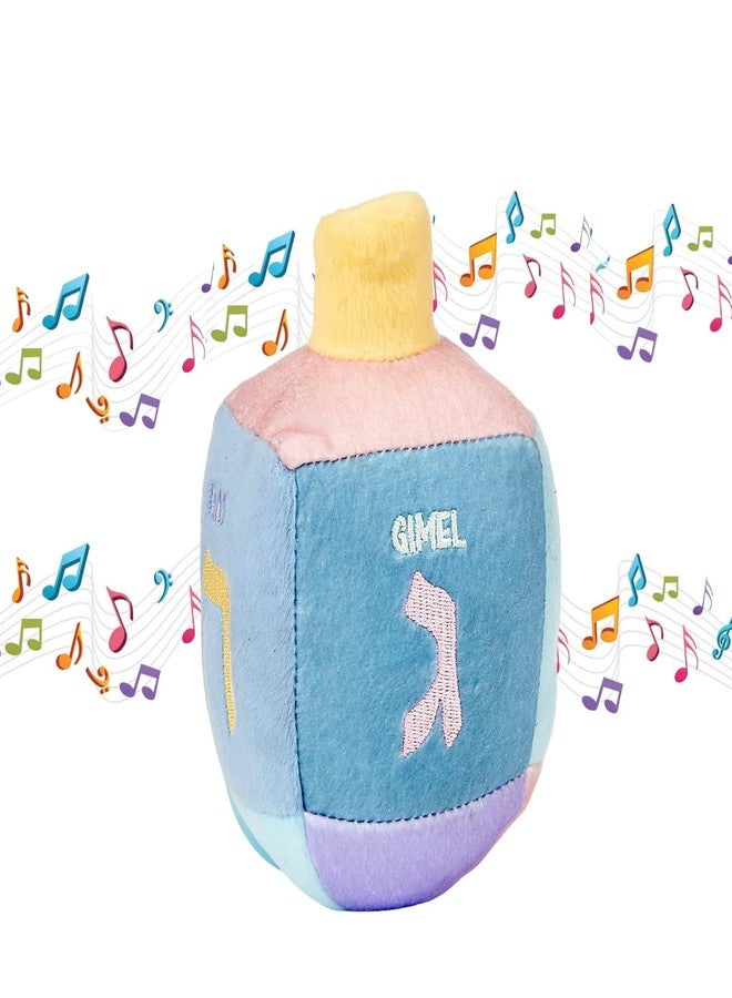 Rite Lite Plush Musical Dreidel - Squeeze to Play Hanukkah Melody! Hanukkah Gifts Toddler Kid Prizes, Jewish Holiday Part Favors Plush Soft & Squishy Toy for Endless Hours of Fun (Pastel) - Image 1