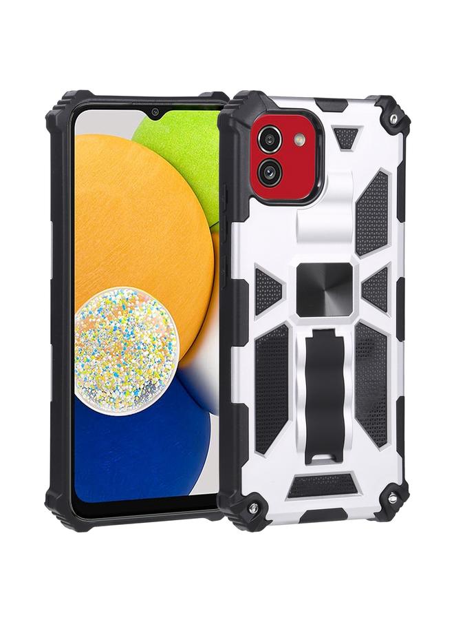 S-TOP Case For Samsung Galaxy A03 EU 164mm Armor Kickstand TPU + PC Magnetic Phone Case - Image 1