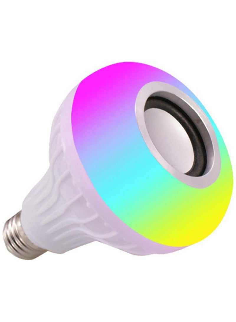 Music Bulb, 12W RGB BT Colorful Music Bulb LED Lamp E27 Wireless Speaker Smart Light Music Player o with Remote Control - Image 1