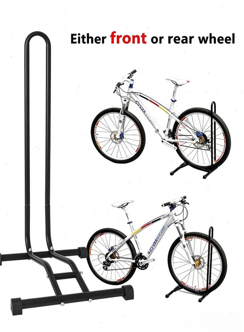 Topyich Detachable Freestanding Bike Floor Stand, Non-Slip Bicycle Parking Rack for 24-29 Inch Mountain & Road Bikes, Indoor Garage Space Saving Storage Holder - Image 1