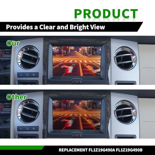 Yunnergo Rear View Backup Camera Compatible with Expedition 2015 2016 2017 FL1Z19G490A FL1Z19G490B - Image 4