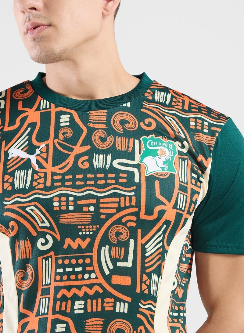 PUMA Ivory Coast Prematch Jersey - Image 3
