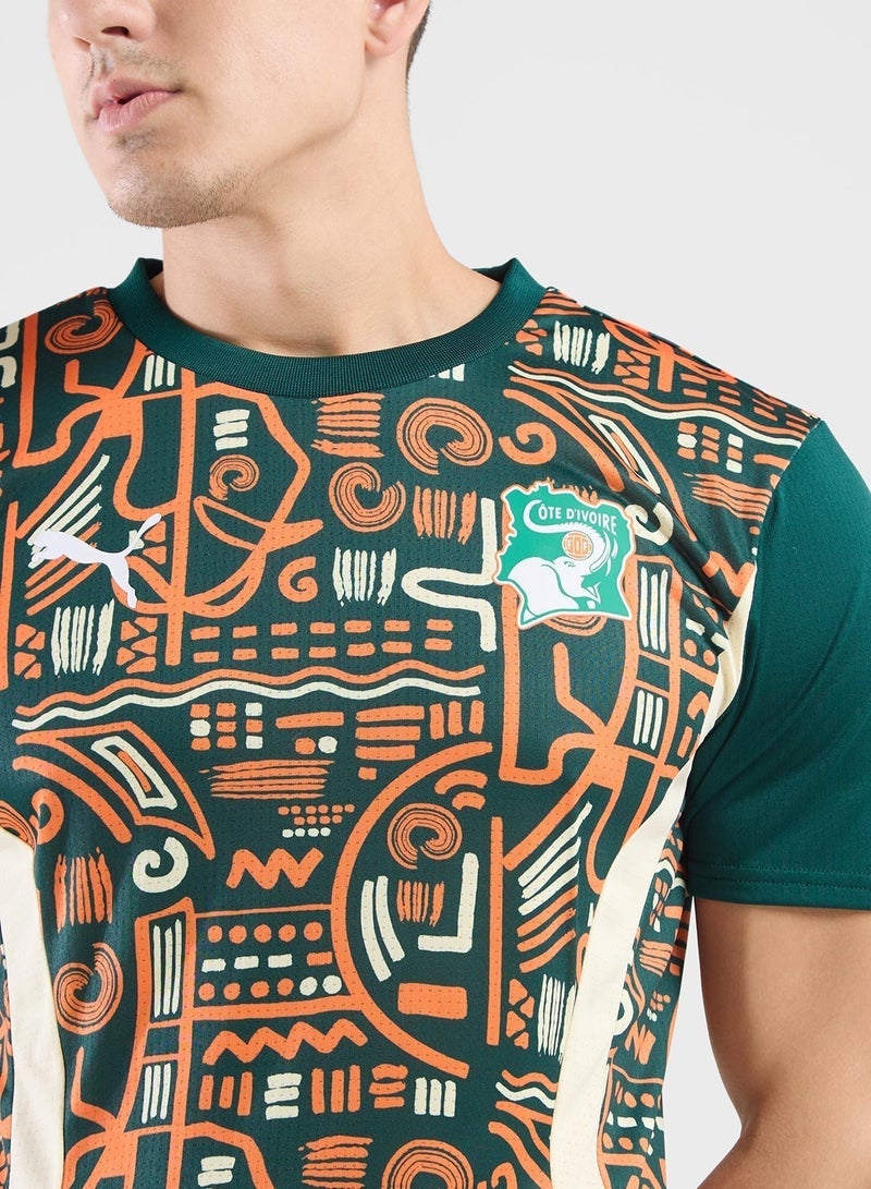 PUMA Ivory Coast Prematch Jersey - Image 3