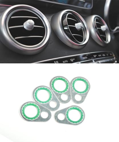 bylikeho AC O Ring Kit 60pcs AC Seal Kit Silver Rubber Automotive Air Conditioning Line ORings 9 Sizes 1 Pack - Image 5