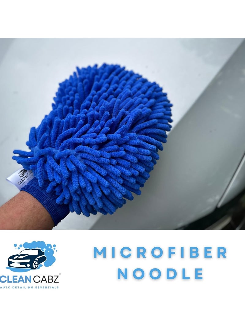 كلين قفازات غسيل السيارات الاحترافية الفاخرة 2 قفاز غسيل من الألياف الدقيقة وقفاز تفصيل الألياف الدقيقة 2 في 1 قفاز تنظيف السيارات قفازات تنظيف السيارات ملحقات تنظيف السيارات - Image 2