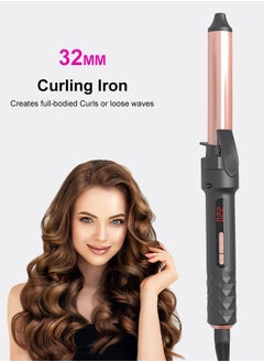 4 IN 1 Curling Iron Set, Curling Wand Set with Hair Straightener and 3 Interchangeable Ceramic Thermal Brush (32-38mm), 10s Fast Instant Heat Up Hair Curling Iron Can Straight and Curly (120°C-220°C) - pzsku/Z8FC212E8D095A5E57D32Z/45/_/1735106394/c3cb9550-51ee-41ec-9011-724d2a49fde6