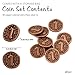 v2croft 30 PCS Metal Coins for Board Games Copper Color Tokens with Face Value 1 for Tabletop RPG Treasure Coins for Pirate Game Party Cosplay - Image 4