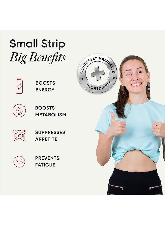 WELLBEING NUTRITION Melts Slim Expresso | Roasted Arabica Coffee, Garcinia Cambogia, Ginseng, Green Coffee | Supports Metabolism & Energy, Helps Control Appetite, Fatigue & Fat, 15 Oral Strips - Image 2