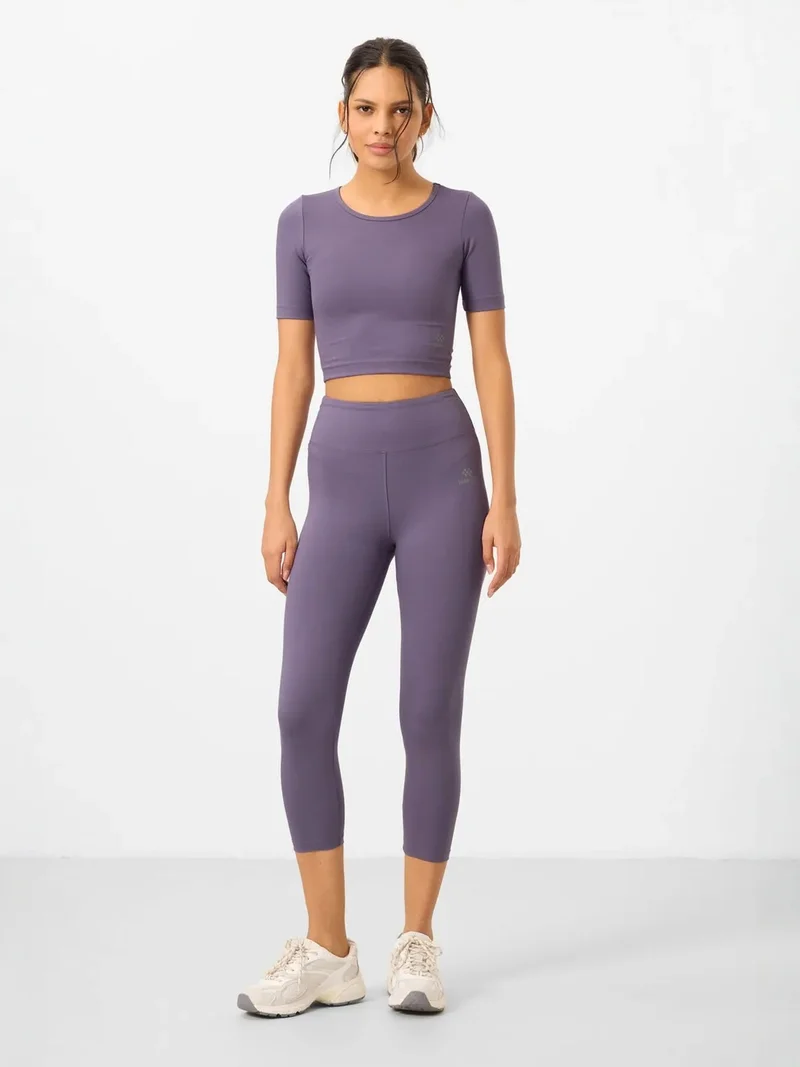 TOMMYLIFE TOMMY Cotton Elastane Capri T-Shirt and Leggings Set