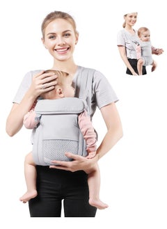 Baby Carrier Newborn to Toddler, Cozy Baby Wrap Carrier(7-30lbs), Easily Adjustable Toddler Carrier, Lightweight Baby Holder Carrier, Baby Sling Carrier, All Positions Baby Chest Carrier, Grey