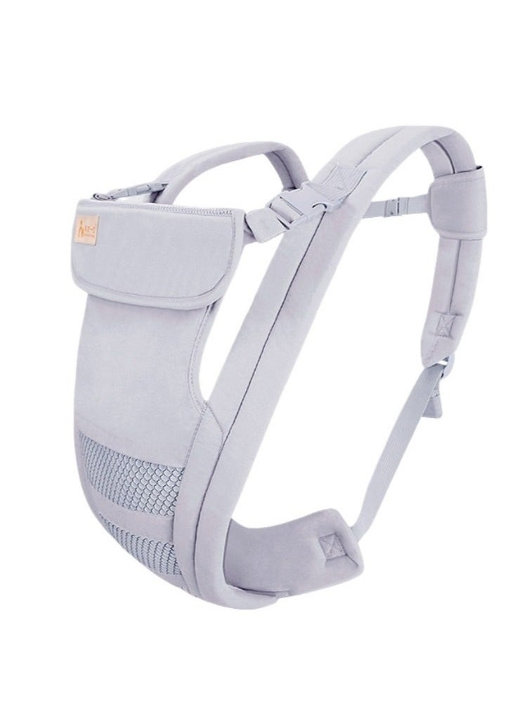 Generic - Baby Carrier Newborn to Toddler, Cozy Baby Wrap Carrier(7-30lbs), Easily Adjustable Toddler Carrier, Lightweight Baby Holder Carrier, Baby Sling Carrier, All Positions Baby Chest Carrier, Grey - Image 1