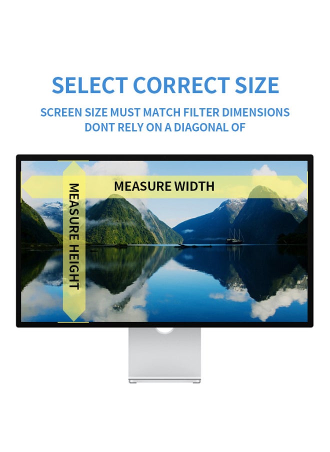Generic - Privacy Screen Filter For Desktop Computer Widescreen Monito-Color:Computer Anti-peep Film (without Glue) Snap-on-Size:30 Inches -- 16:10 -- 641 * 401mm - Image 1