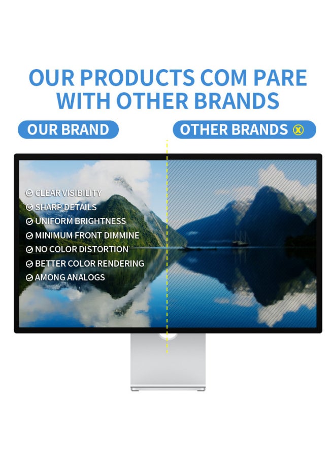 Generic - Privacy Screen Filter For Desktop Computer Widescreen Monito-Color:Computer Anti-peep Film (without Glue) Snap-on-Size:30 Inches -- 16:10 -- 641 * 401mm - Image 1