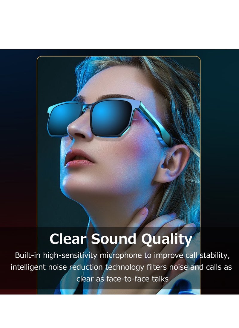 Generic Smart Wireless BT5.0 Headset Music Glasses Outdoor Sports Headphone Stable Pairing Built-in Speaker Wide Compatibility Black  - Image 2